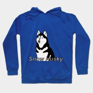 Cartoon of a husky dog Hoodie